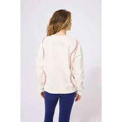 Chicago Cubs Terez Women's Baseball Stitch Pullover Sweatshirt | MLB Discount