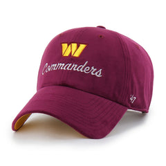 Washington Commanders 47 brand '47 Women's Spirited Clean Up Adjustable Hat