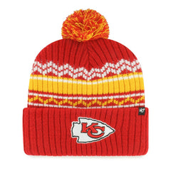 Kansas City Chiefs 47 brand '47 Youth Polar Vortex Cuffed Knit Hat with Pom