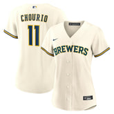 Jackson Chourio Milwaukee Brewers Women's Home Replica Jersey - Cream
