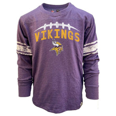 Minnesota Vikings Wes & Willy Youth Football Long Sleeve T-Shirt