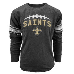 New Orleans Saints Wes & Willy Youth Football Long Sleeve T-Shirt