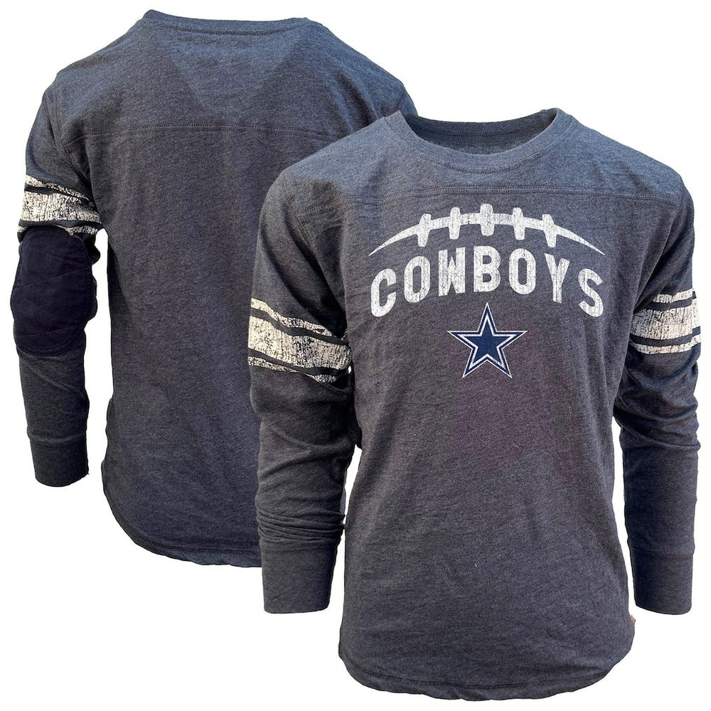 Dallas Cowboys Wes & Willy Youth Football Long Sleeve T-Shirt