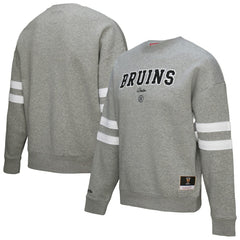 Boston Bruins Mitchell & Ness Women's Logo Lightweight Pullover Sweatshirt Discount