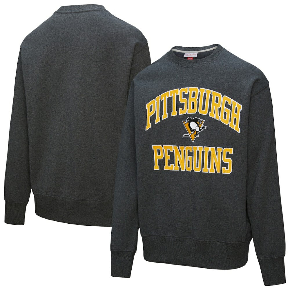 Pittsburgh Penguins Mitchell & Ness Playoff Win Fleece Pullover Sweatshirt Online