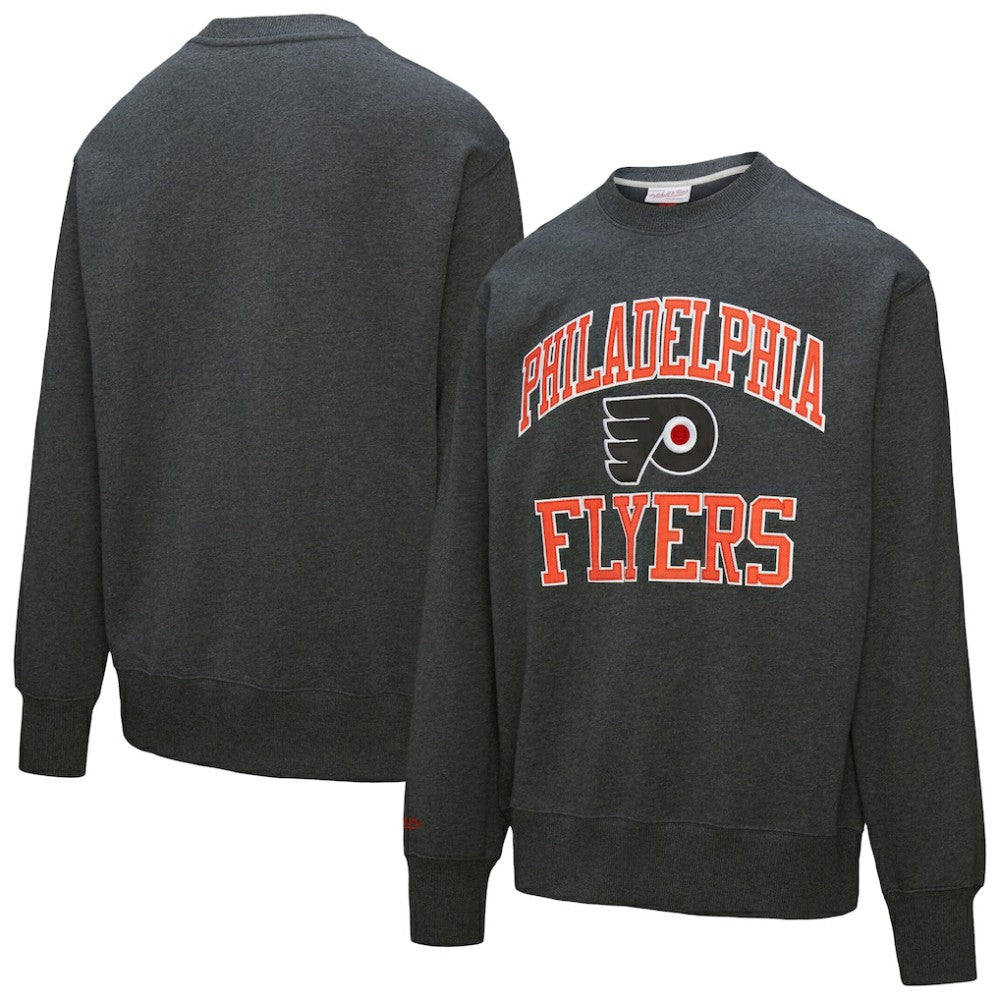 Philadelphia Flyers Mitchell & Ness Playoff Win Fleece Pullover Sweatshirt Outlet