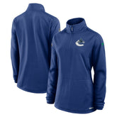Vancouver Canucks Fanatics Women's Authentic Pro Rink Quarter-Zip Pullover For Sale