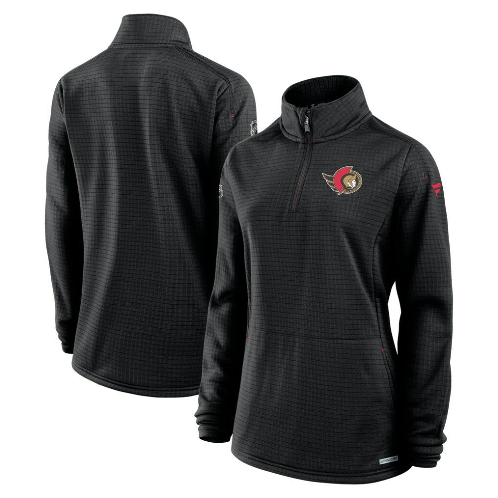 Ottawa Senators Fanatics Women's Authentic Pro Rink Quarter-Zip Pullover Outlet