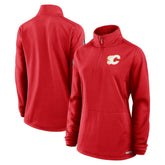 Calgary Flames Fanatics Women's Authentic Pro Rink Quarter-Zip Pullover On Sale