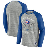 Texas Rangers Darius Rucker Collection by Fanatics Raw Edge Raglan Long Sleeve Baseball T-Shirt | MLB Shop