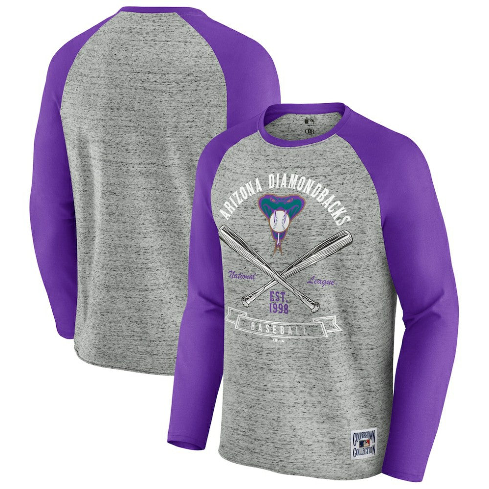 Arizona Diamondbacks Darius Rucker Collection by Fanatics Raw Edge Raglan Long Sleeve Baseball T-Shirt | MLB Near me