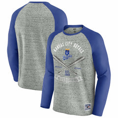 Kansas City Royals Darius Rucker Collection by Fanatics Raw Edge Raglan Long Sleeve Baseball T-Shirt | MLB Discount