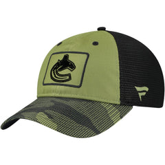 Vancouver Canucks Fanatics Military Appreciation Trucker Adjustable Hat For Sale