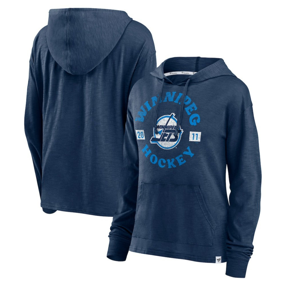 Winnipeg Jets Fanatics Women's Faded Pullover Hoodie Outlet