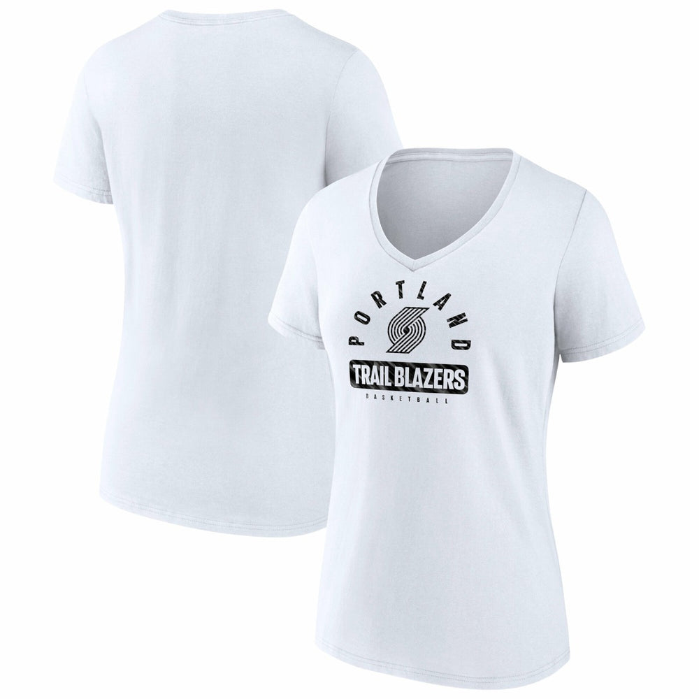 Portland Trail Blazers Women's Bench Warmer V-Neck T-Shirt Discount
