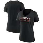 Ottawa Senators Fanatics Women's V-Neck T-Shirt Sale