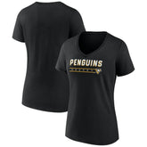 Pittsburgh Penguins Fanatics Women's V-Neck T-Shirt On Sale