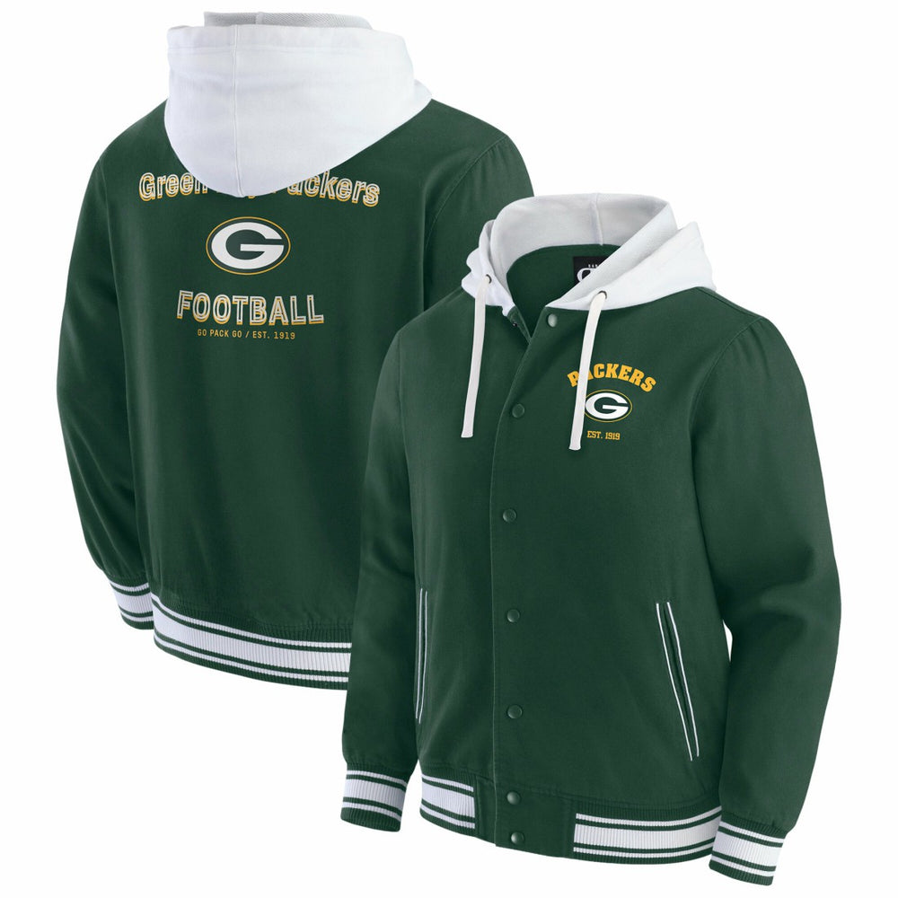Green Bay Packers Fanatics Darius Rucker Collection Full-Snap Hoodie Jacket