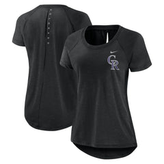 Colorado Rockies Nike Women's Summer Breeze Raglan Fashion T-Shirt | MLB Sale