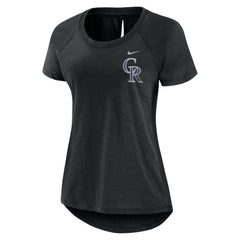 Colorado Rockies Nike Women's Summer Breeze Raglan Fashion T-Shirt | MLB Sale