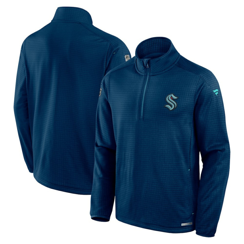 Seattle Kraken Fanatics Authentic Pro Rink Quarter-Zip Top On Sale