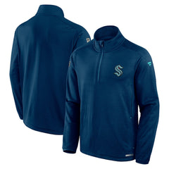 Seattle Kraken Fanatics Authentic Pro Rink Quarter-Zip Top On Sale