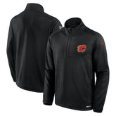 Calgary Flames Fanatics Authentic Pro Rink Quarter-Zip Top Discount