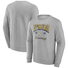 Fanatics Pittsburgh Penguins Gray Nimbus Fleece Pullover Sweatshirt On Sale