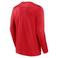 Calgary Flames Fanatics Authentic Pro Tech Long Sleeve T-Shirt For Sale