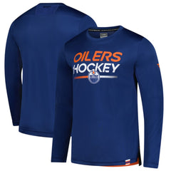 Edmonton Oilers Fanatics Authentic Pro Tech Long Sleeve T-Shirt Sale