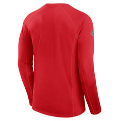 Calgary Flames Fanatics Authentic Pro Rink Tech Raglan Long Sleeve T-Shirt Outlet