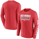 Detroit Red Wings Fanatics Sweep Iconic Synthetic Long Sleeve T-Shirt On Sale