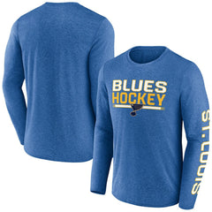 St. Louis Blues Fanatics Sweep Iconic Synthetic Long Sleeve T-Shirt Online