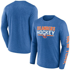 New York Islanders Fanatics Sweep Iconic Synthetic Long Sleeve T-Shirt For Sale