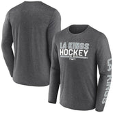Los Angeles Kings Fanatics Sweep Iconic Synthetic Long Sleeve T-Shirt On Sale