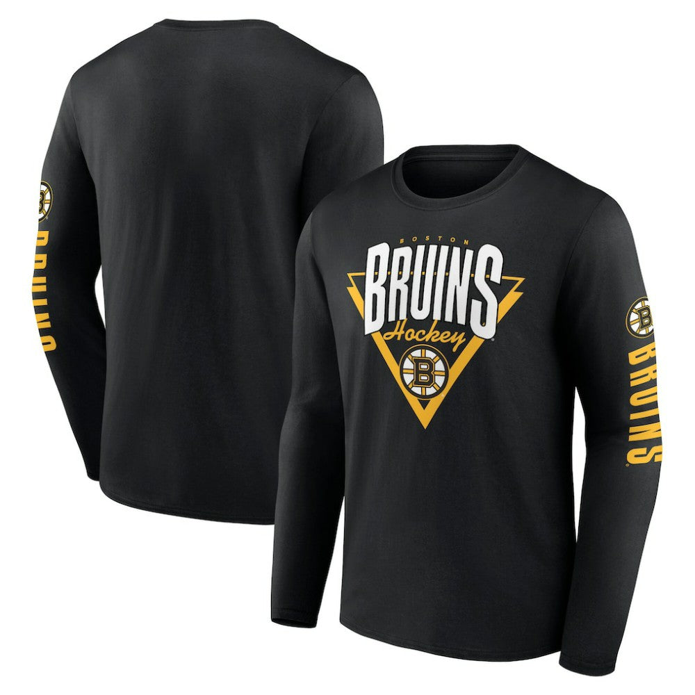 Boston Bruins Fanatics Headline Long Sleeve T-Shirt Discount