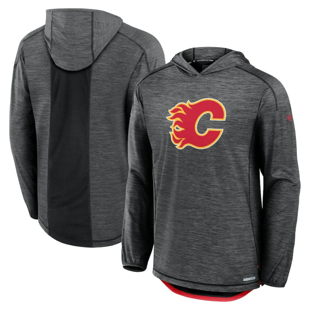 Calgary Flames Fanatics Authentic Pro Rink Pullover Hoodie Outlet