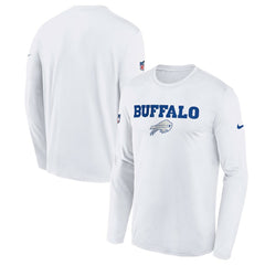 Buffalo Bills Nike Youth 2025 Rivalries Collection Sideline Legend Dri-FIT Long Sleeve T-Shirt
