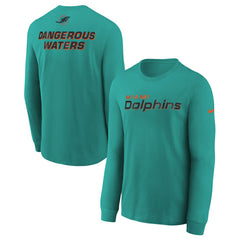 Miami Dolphins Nike Youth 2025 Rivalries Collection Long Sleeve T-Shirt