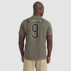 Cincinnati Bengals Nike Joe Burrow 2025 Salute to Service Name & Number T-Shirt