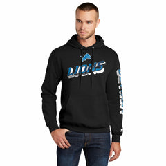 Detroit Lions Starter Wordmark Logo Pullover Hoodie