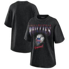 Philadelphia Phillies WEAR by Erin Andrews Women's Oversized Boyfriend T-Shirt | MLB Outlet