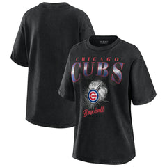 Chicago Cubs WEAR by Erin Andrews Women's Oversized Boyfriend T-Shirt | MLB Online