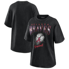 Atlanta Braves WEAR by Erin Andrews Women's Oversized Boyfriend T-Shirt | MLB Near me