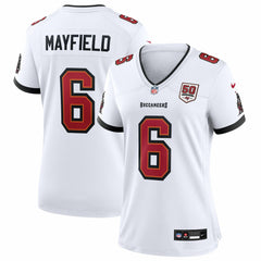 Tampa Bay Buccaneers Nike Baker Mayfield Women's 50th Season White Game Jersey