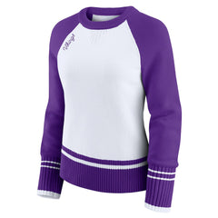 Minnesota Vikings WEAR by Erin Andrews Women's Colorblock Raglan Sweater