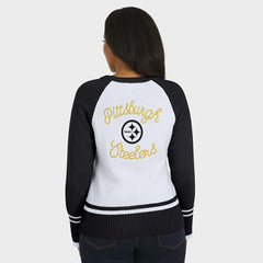 Pittsburgh Steelers WEAR by Erin Andrews Women's Colorblock Raglan Sweater