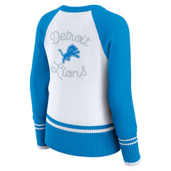Detroit Lions WEAR by Erin Andrews Women's Colorblock Raglan Sweater