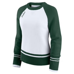 Green Bay Packers WEAR by Erin Andrews Women's Colorblock Raglan Sweater