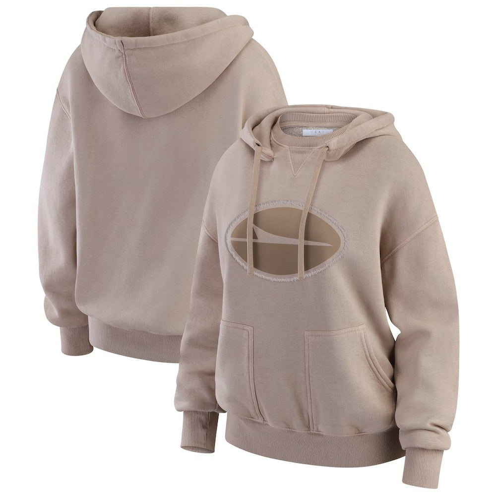 New York Jets WEAR by Erin Andrews Women's Washed Pullover Crewdie